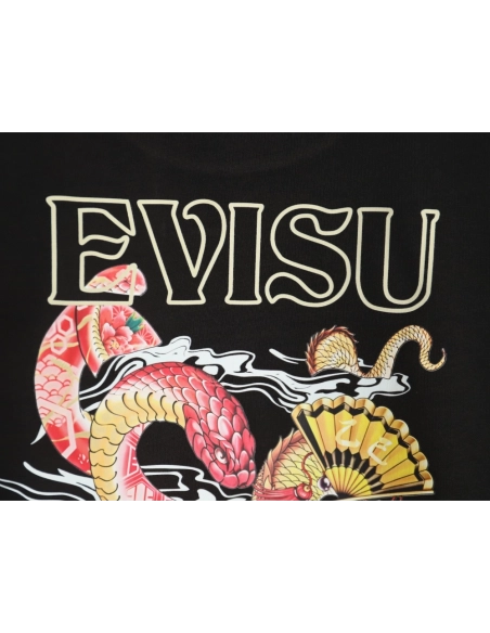 Evisu Year of the Snake limited edition dragon and snake print short sleeves,Evisu