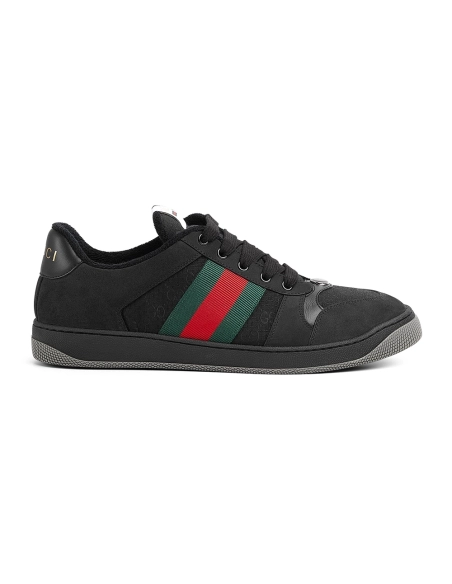 Gucci GG Screener GG Canvas - Black Green Red,GUCCI SHOES