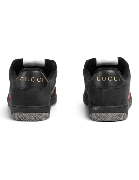 Gucci GG Screener GG Canvas - Black Green Red,GUCCI SHOES