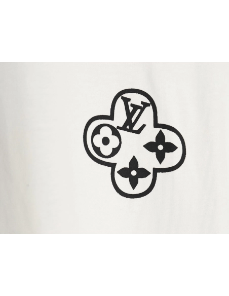 Louis Vuitton Back Chain Circle Print Short Sleeve T-Shirt,Louis Vuitton