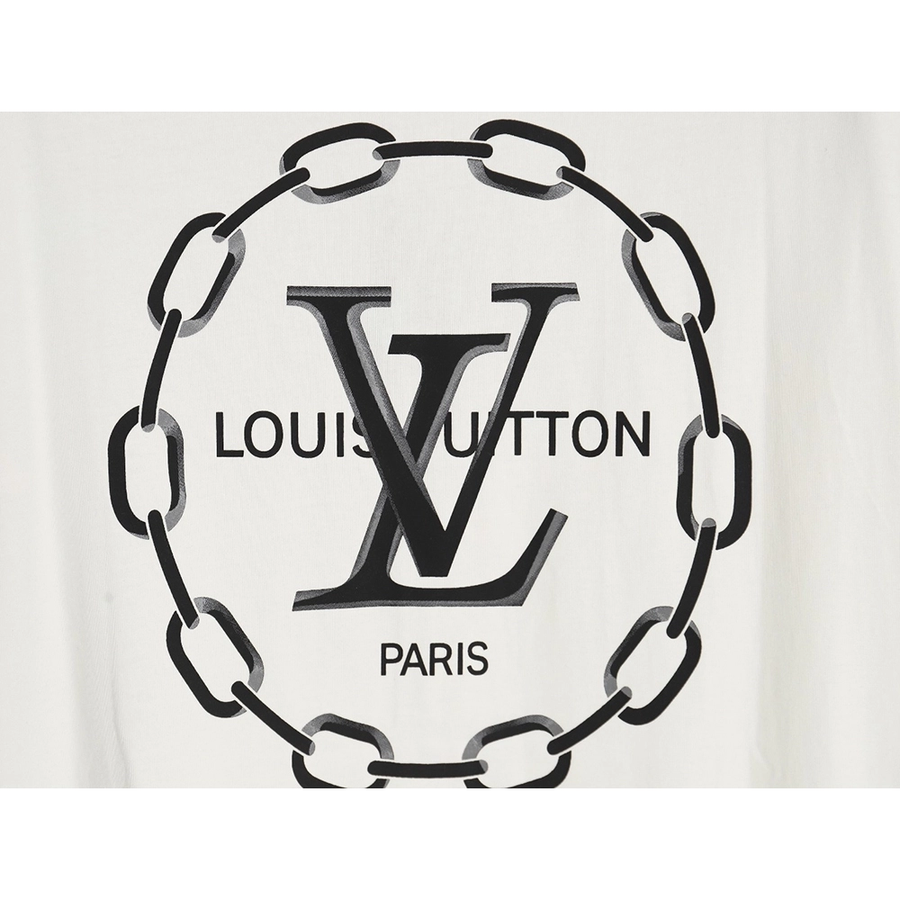 Louis Vuitton Back Chain Circle Print Short Sleeve T-Shirt,Louis Vuitton