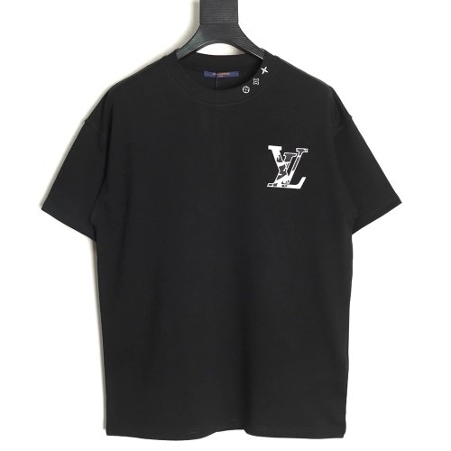 Louis Vuitton Chest Ski Logo Embroidered Short Sleeve T-Shirt TSK1,Louis Vuitton