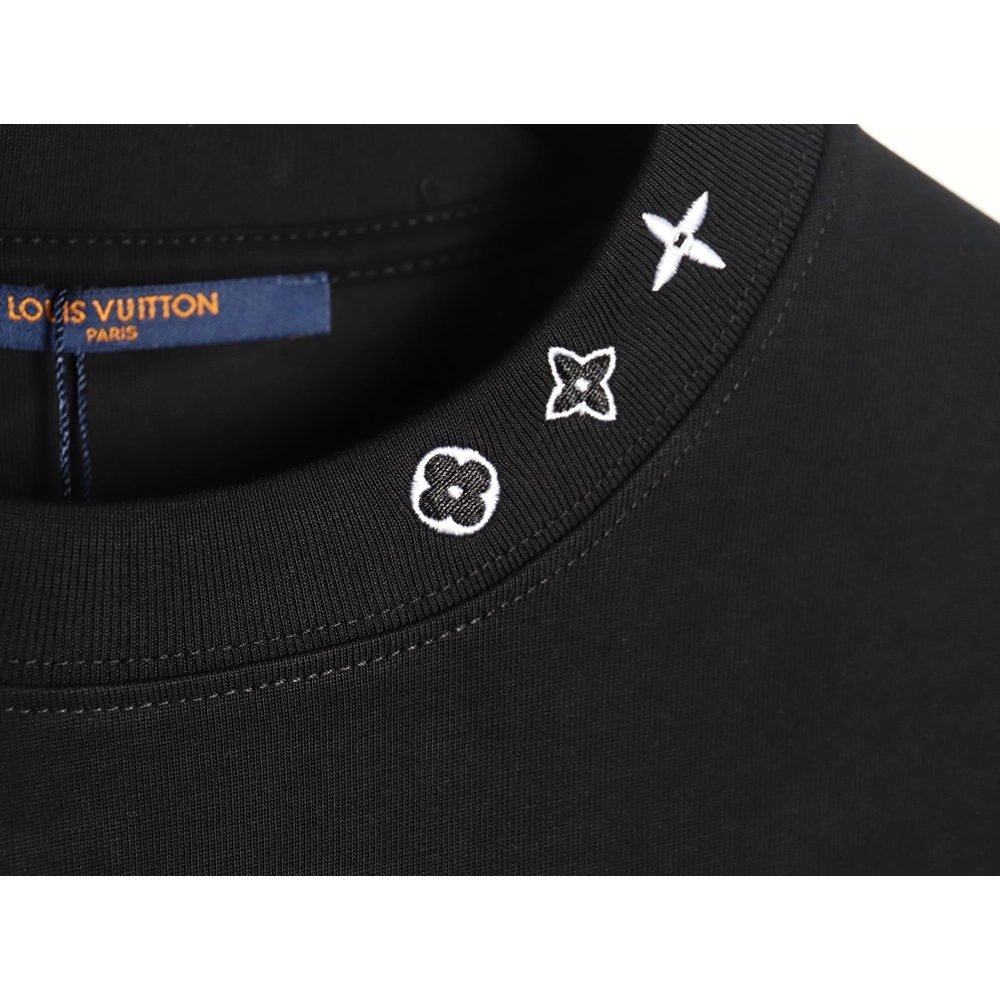 Louis Vuitton Chest Ski Logo Embroidered Short Sleeve T-Shirt TSK1,Louis Vuitton
