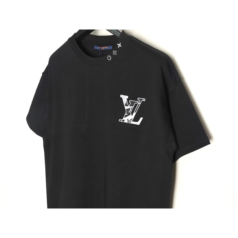 Louis Vuitton Chest Ski Logo Embroidered Short Sleeve T-Shirt TSK1,Louis Vuitton