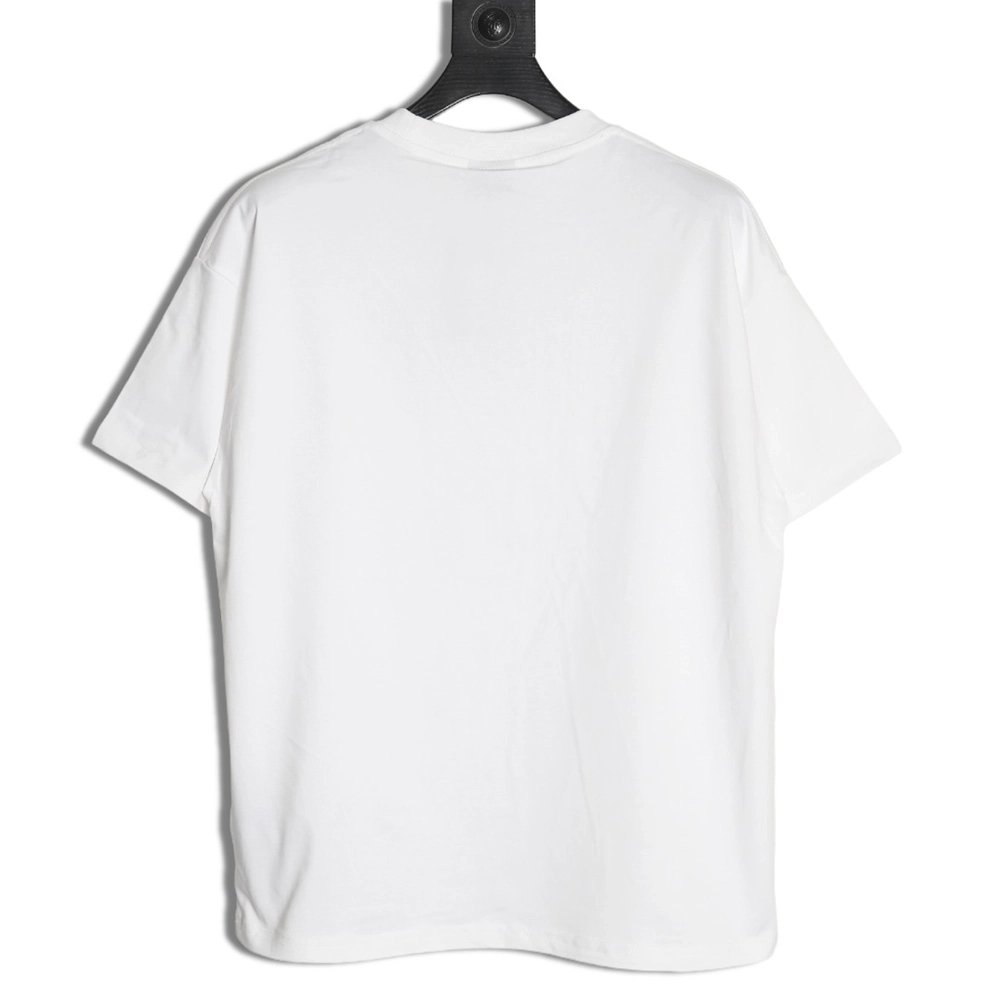 Balenciaga obscure lock letter embroidered short-sleeved T-shirt,Balenciaga