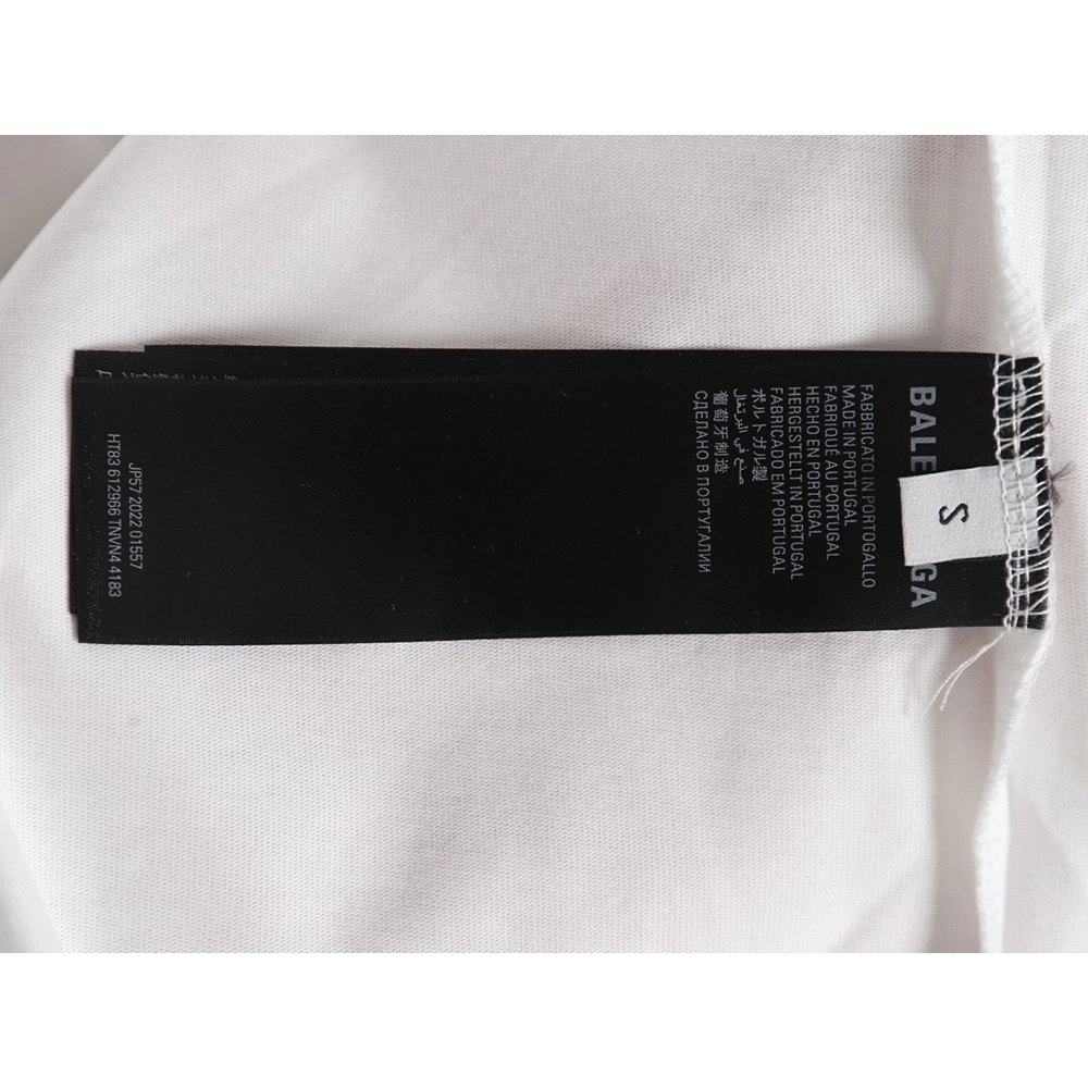 Balenciaga obscure lock letter embroidered short-sleeved T-shirt,Balenciaga