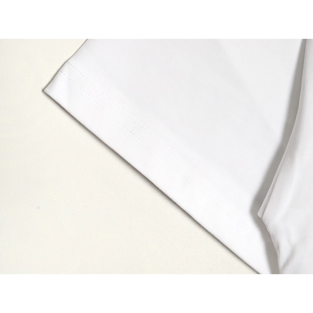 Balenciaga obscure lock letter embroidered short-sleeved T-shirt,Balenciaga