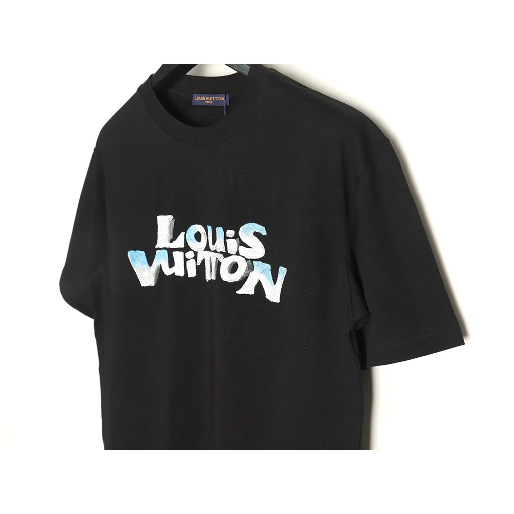 Louis Vuitton hand-painted graffiti rabbit head print short-sleeve TSK1,Louis Vuitton