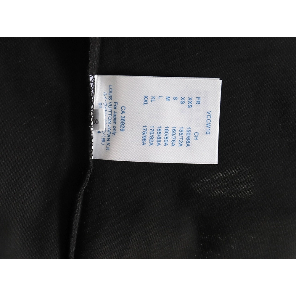 Louis Vuitton hand-painted graffiti rabbit head print short-sleeve TSK1,Louis Vuitton