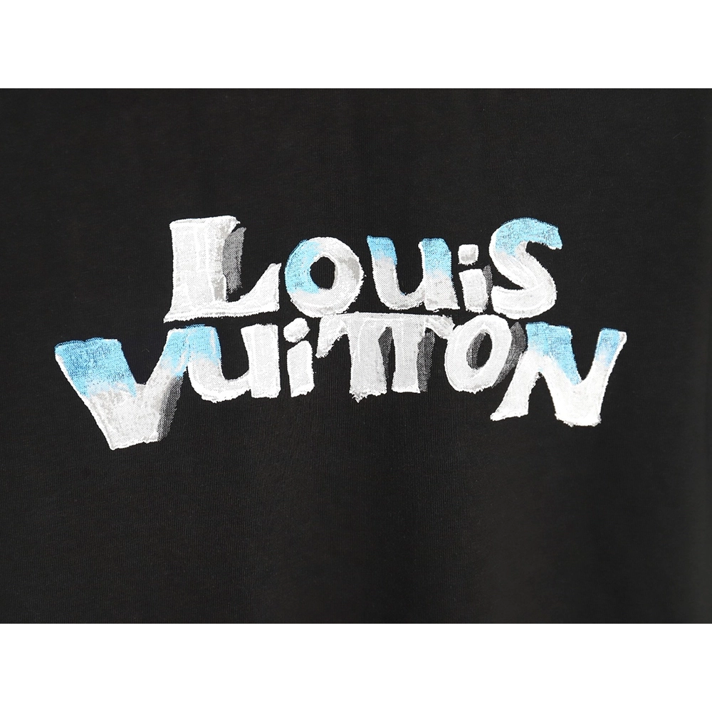 Louis Vuitton hand-painted graffiti rabbit head print short-sleeve TSK1,Louis Vuitton