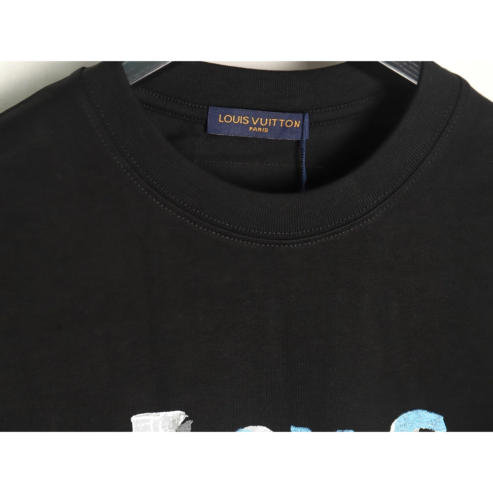 Louis Vuitton hand-painted graffiti rabbit head print short-sleeve TSK1,Louis Vuitton