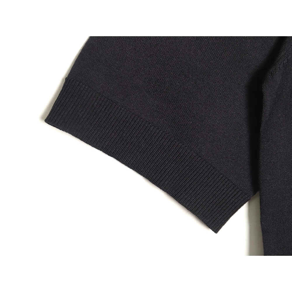 Gucci Small Logo Intarsia Knitted Short Sleeve Polo Shirt,Gucci