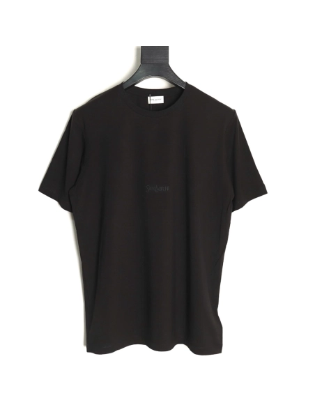 Saint Laurent chest logo embroidery short sleeves,Saint Laurent
