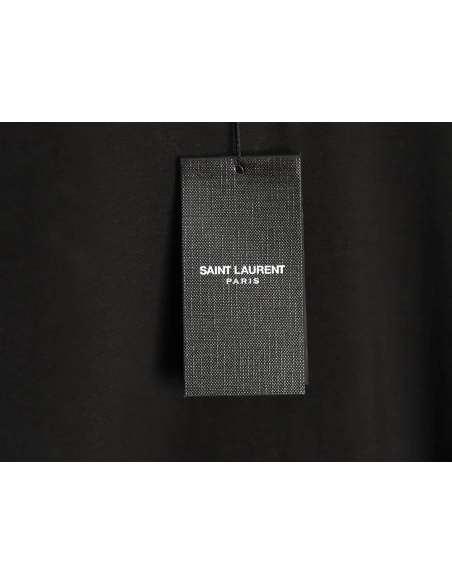 Saint Laurent chest logo embroidery short sleeves,Saint Laurent