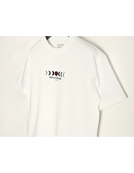 Maison Margiela Moon Phase Round Neck Short Sleeve T-Shirt,MAISON MARGIELA