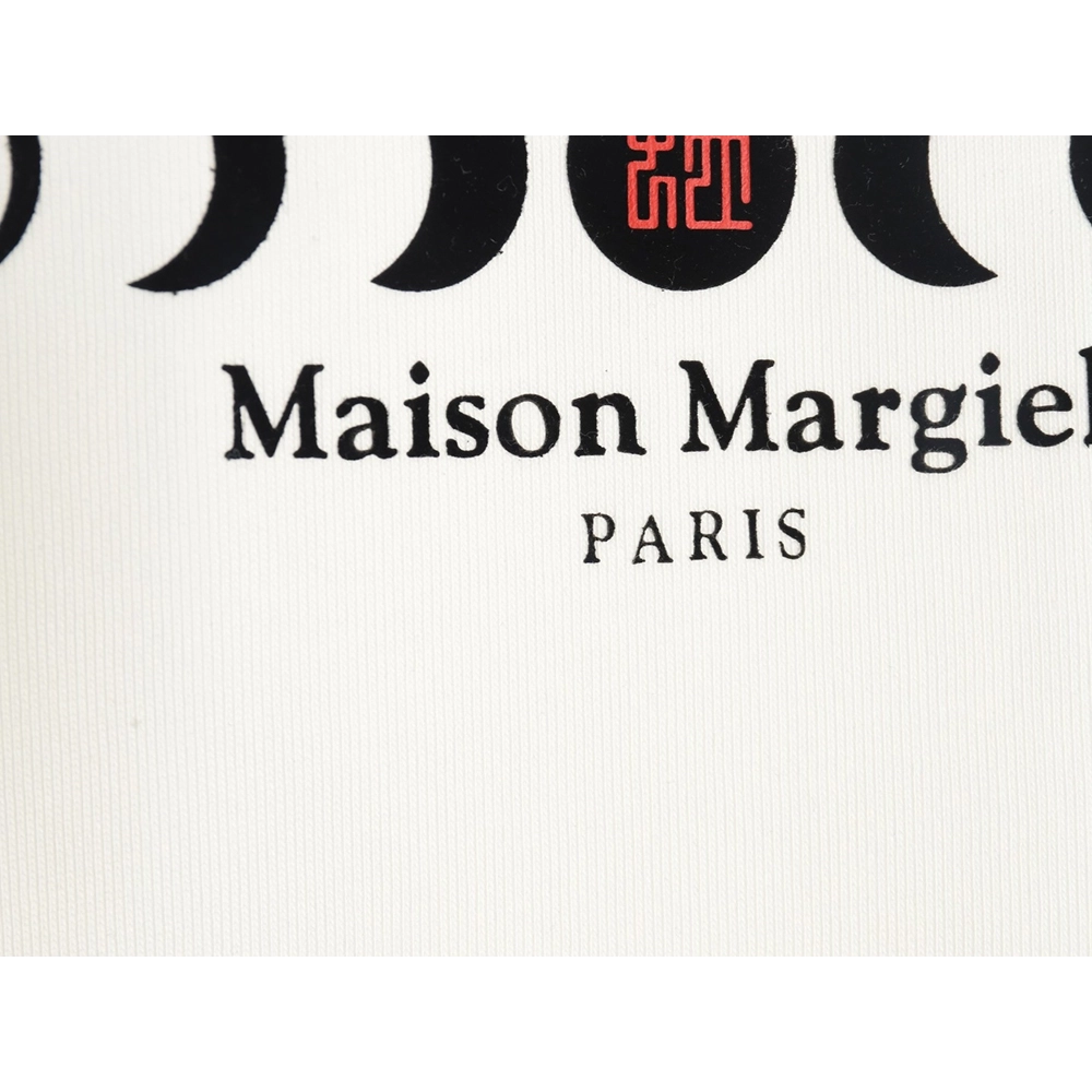 Maison Margiela Moon Phase Round Neck Short Sleeve T-Shirt,MAISON MARGIELA