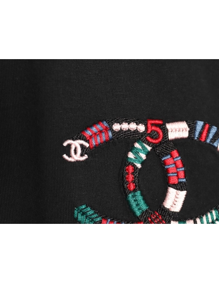 Chanel woven embroidered short sleeves TSK1,Chanel