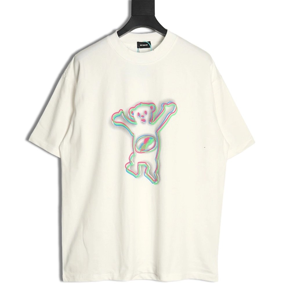 We11 Done Colorful Phantom Bear Print Short Sleeve T-shirt,We11done