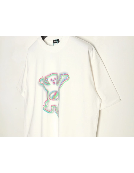 We11 Done Colorful Phantom Bear Print Short Sleeve T-shirt,We11done