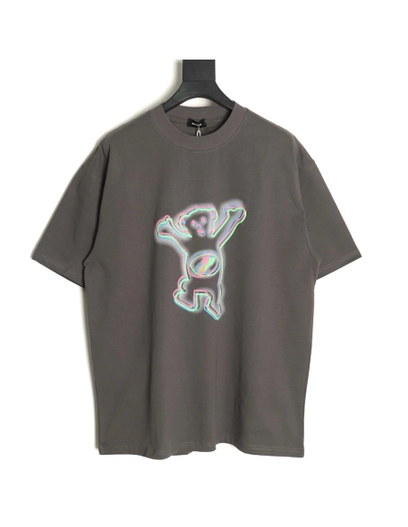 We11 Done Colorful Phantom Bear Print Short Sleeve T-shirt TSK1,We11done