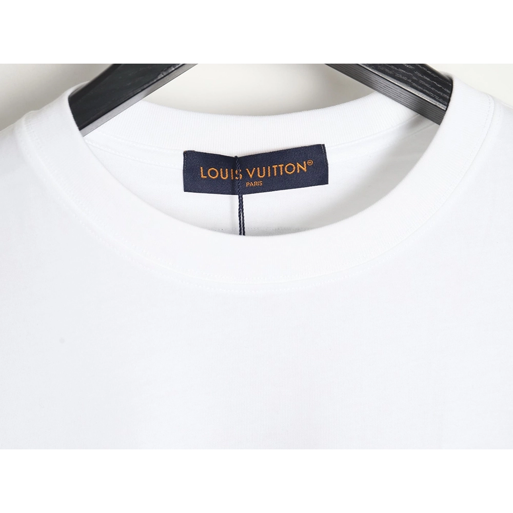 Louis Vuitton heavy letter embroidered short sleeve,Louis Vuitton