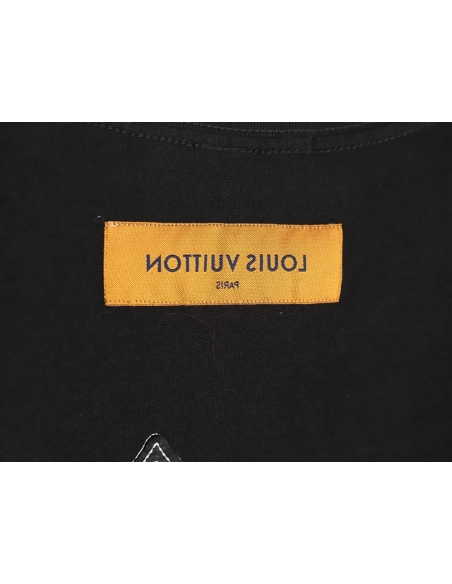 Louis Vuitton heavy letter embroidered short sleeve TSK1,Louis Vuitton
