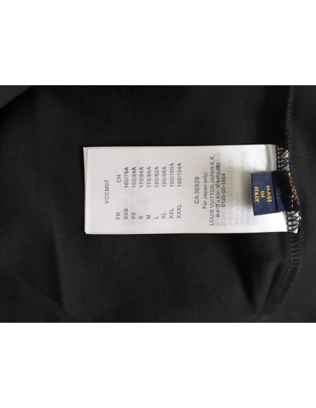 Louis Vuitton large logo lettering rope embroidery short-sleeved T-shirt TSK1,Louis Vuitton