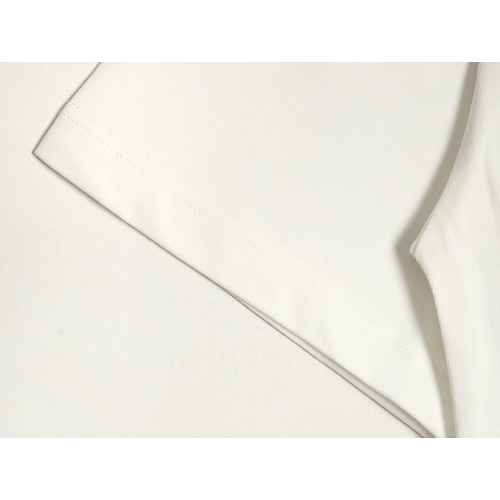 Balenciaga geometric logo double B flocked short-sleeved T-shirt,Balenciaga