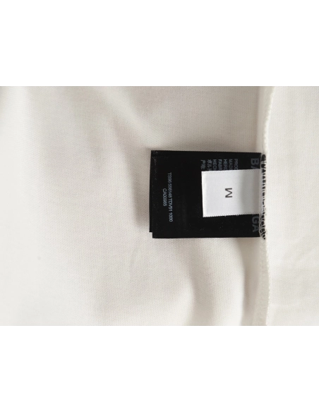 Balenciaga geometric logo double B flocked short-sleeved T-shirt,Balenciaga