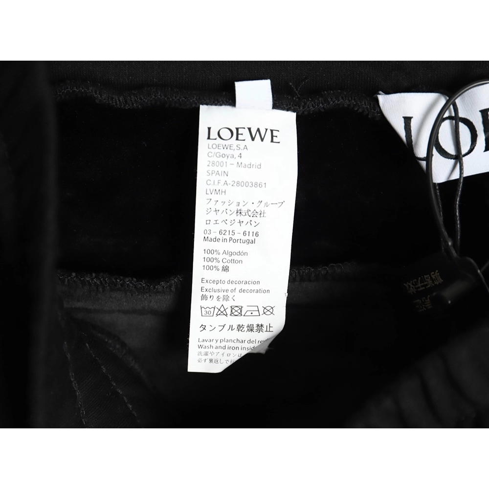 Loewe obscure logo embossed fleece trousers,Loewe