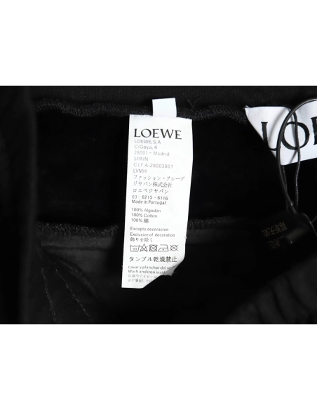 Loewe obscure logo embossed fleece trousers,Loewe
