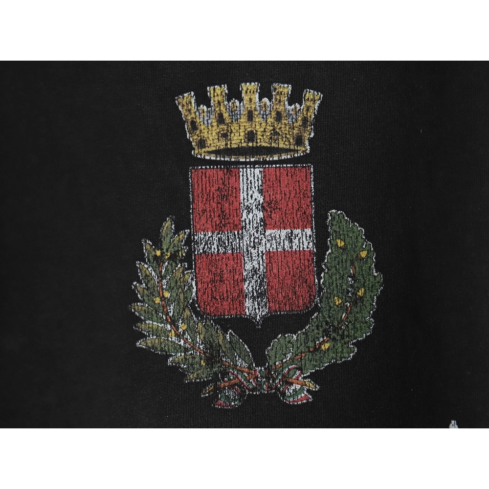 Balenciaga wheat crown logo color printing short sleeve,Balenciaga