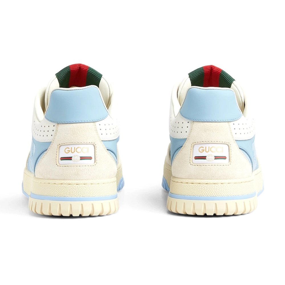 Gucci Re-Web Sneaker GG Canvas - Light Blue Ivory,GUCCI SHOES