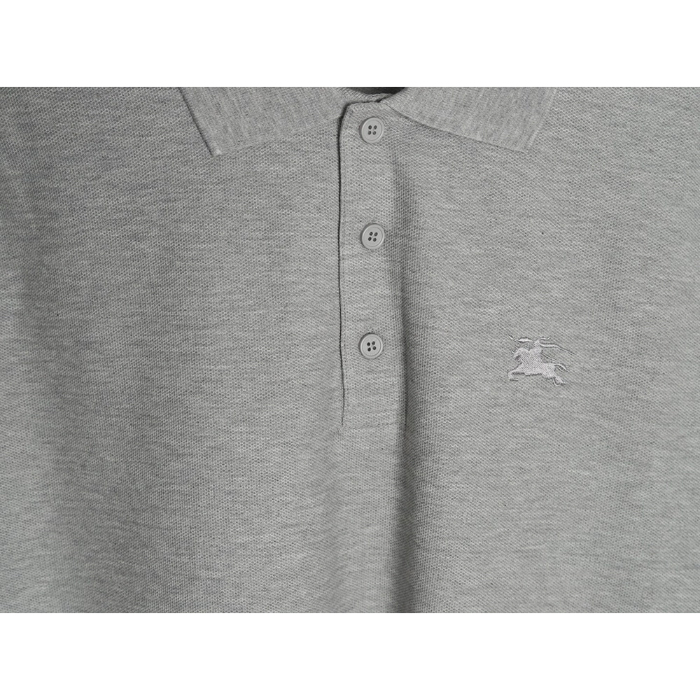 Burberry Warhorse Embroidery Check Shoulder Short Sleeve Polo Shirt TSK1,Burberry