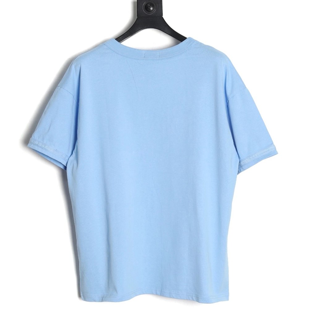 Dior &amp; Stone Island Embroidered Letter Compass Short Sleeve T-Shirt,Dior