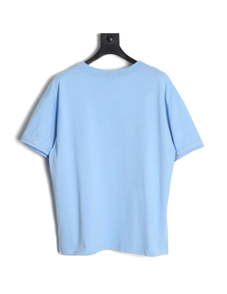 Dior &amp; Stone Island Embroidered Letter Compass Short Sleeve T-Shirt,Dior