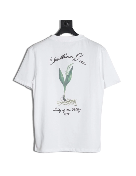 Dior floral pattern short-sleeved T-shirt,Dior