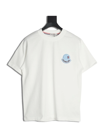 Moncler Towel Embroidered Signature Logo Short Sleeve T-shirt,Moncler