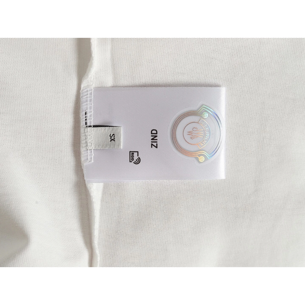 Moncler Towel Embroidered Signature Logo Short Sleeve T-shirt,Moncler