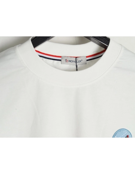Moncler Towel Embroidered Signature Logo Short Sleeve T-shirt,Moncler