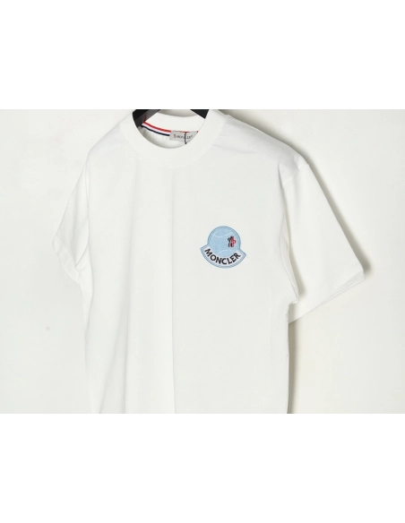 Moncler Towel Embroidered Signature Logo Short Sleeve T-shirt,Moncler