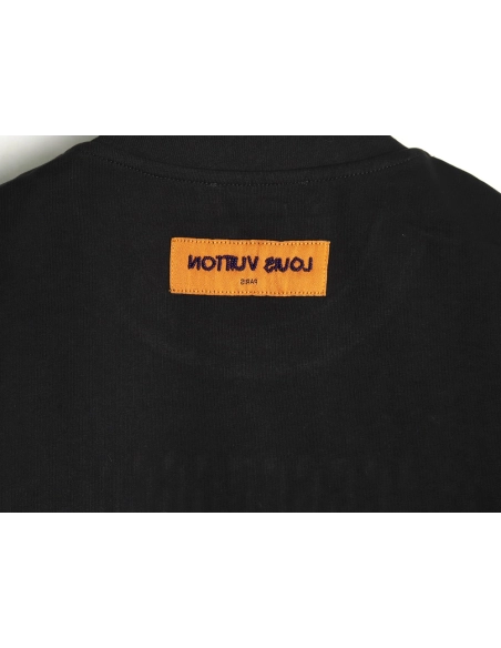 Louis Vuitton tricolor beaded embroidered short-sleeved T-shirt TSK2,Louis Vuitton