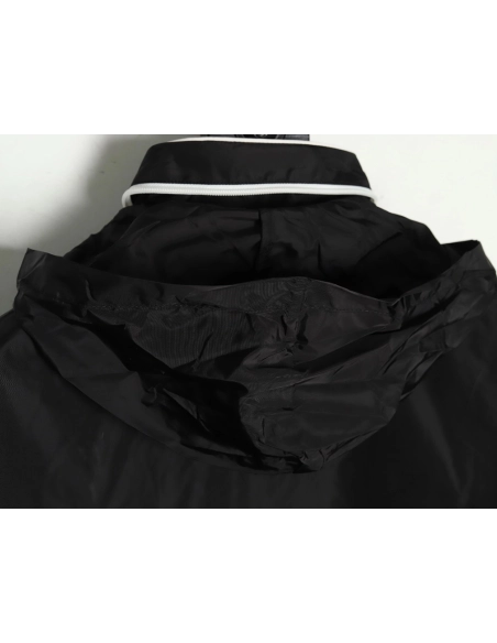 Prada White Zipper Camping Hooded Jacket,Prada