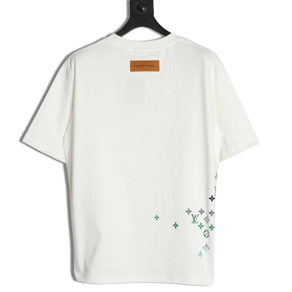 Louis Vuitton Gradient Digital Print Short Sleeve T-shirt,Louis Vuitton