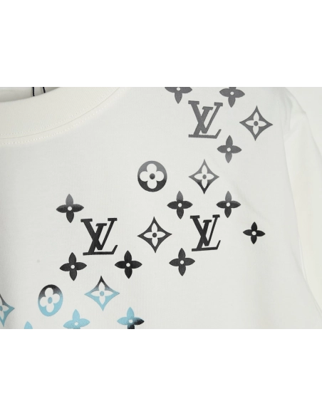 Louis Vuitton Gradient Digital Print Short Sleeve T-shirt,Louis Vuitton