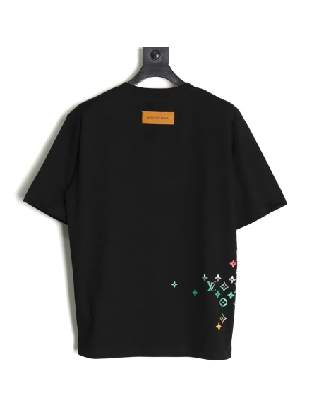 Louis Vuitton Gradient Digital Print Short Sleeve T-shirt TSK1,Louis Vuitton