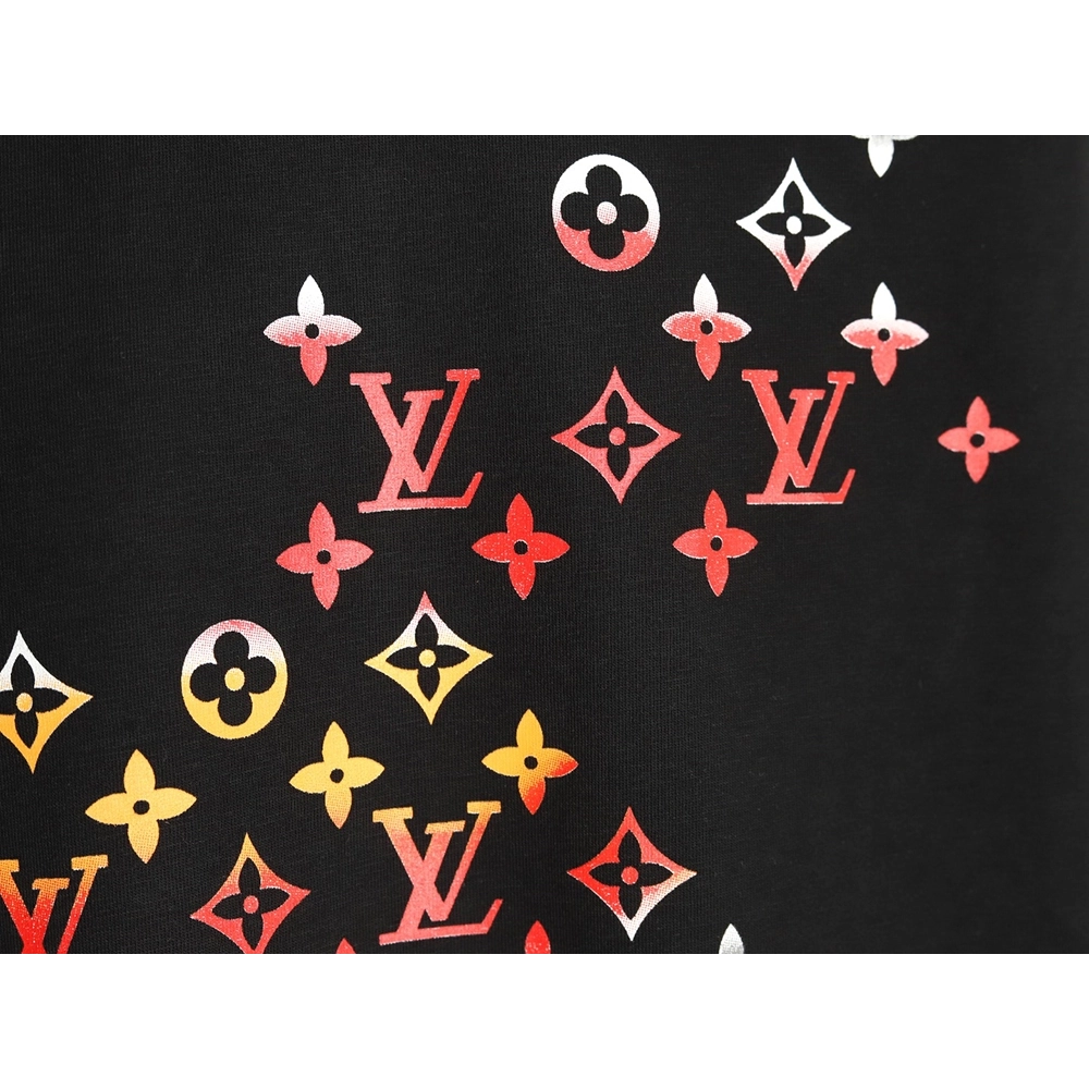 Louis Vuitton Gradient Digital Print Short Sleeve T-shirt TSK1,Louis Vuitton