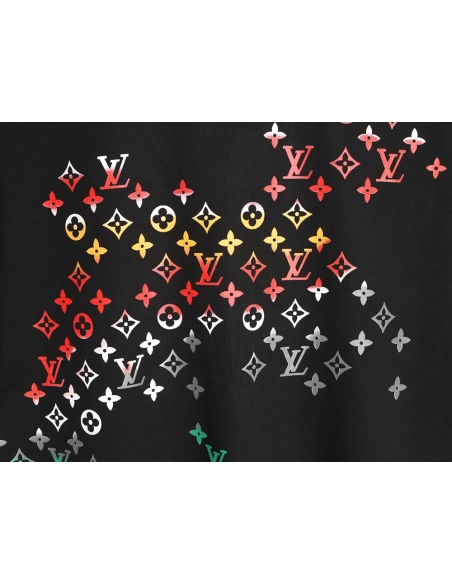 Louis Vuitton Gradient Digital Print Short Sleeve T-shirt TSK1,Louis Vuitton
