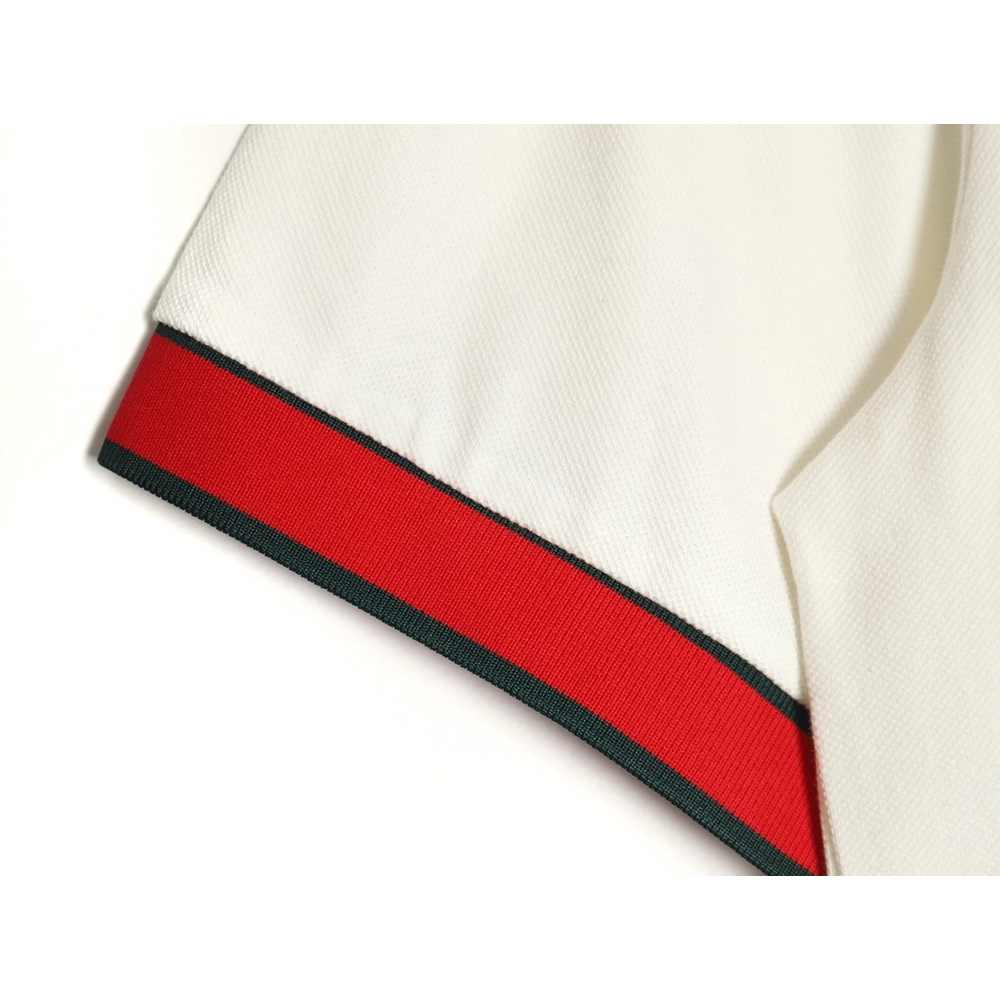 Moncler Running Man Embroidered Badge Short Sleeve Polo Shirt,Moncler