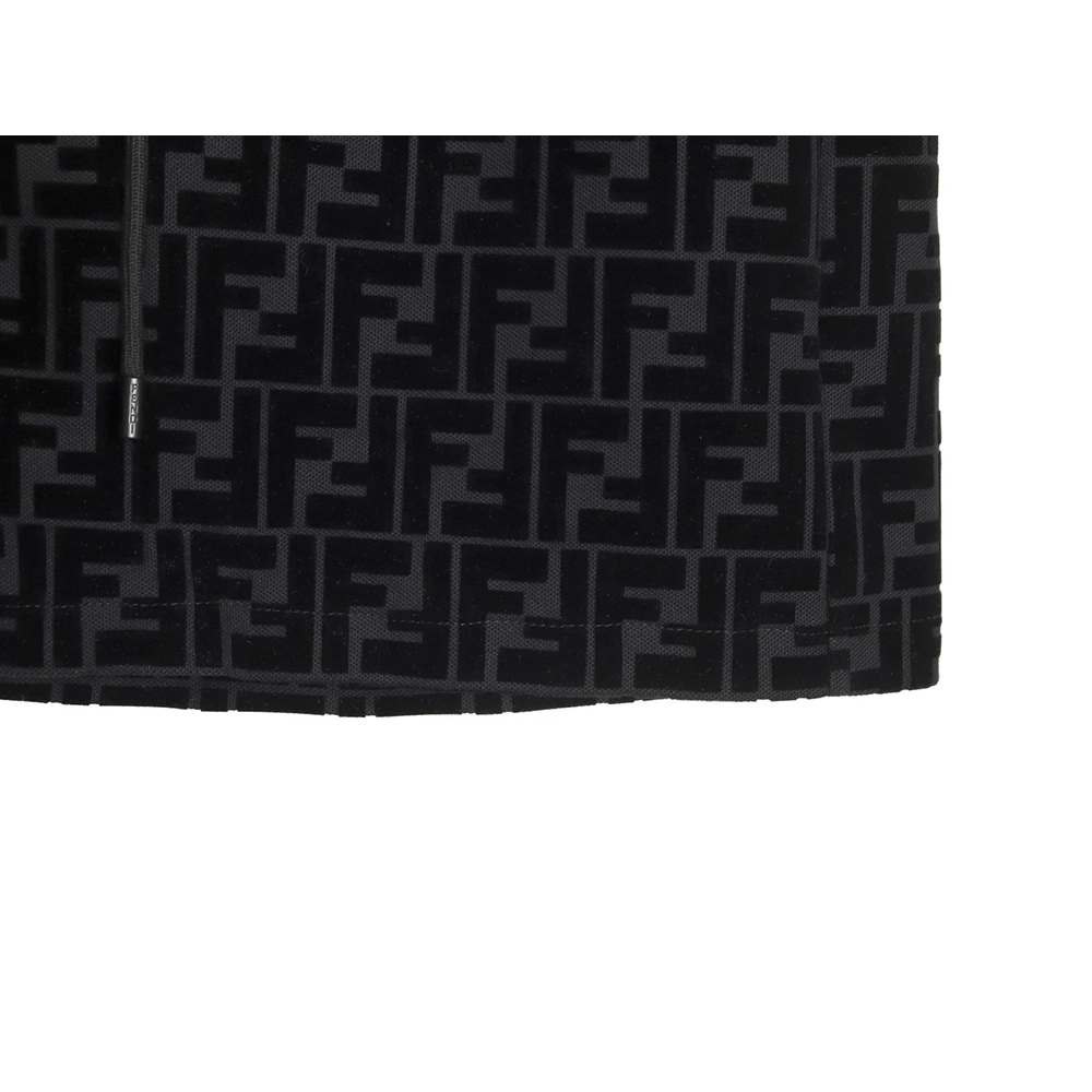 Fendi FF all over print flocked shorts,Fendi